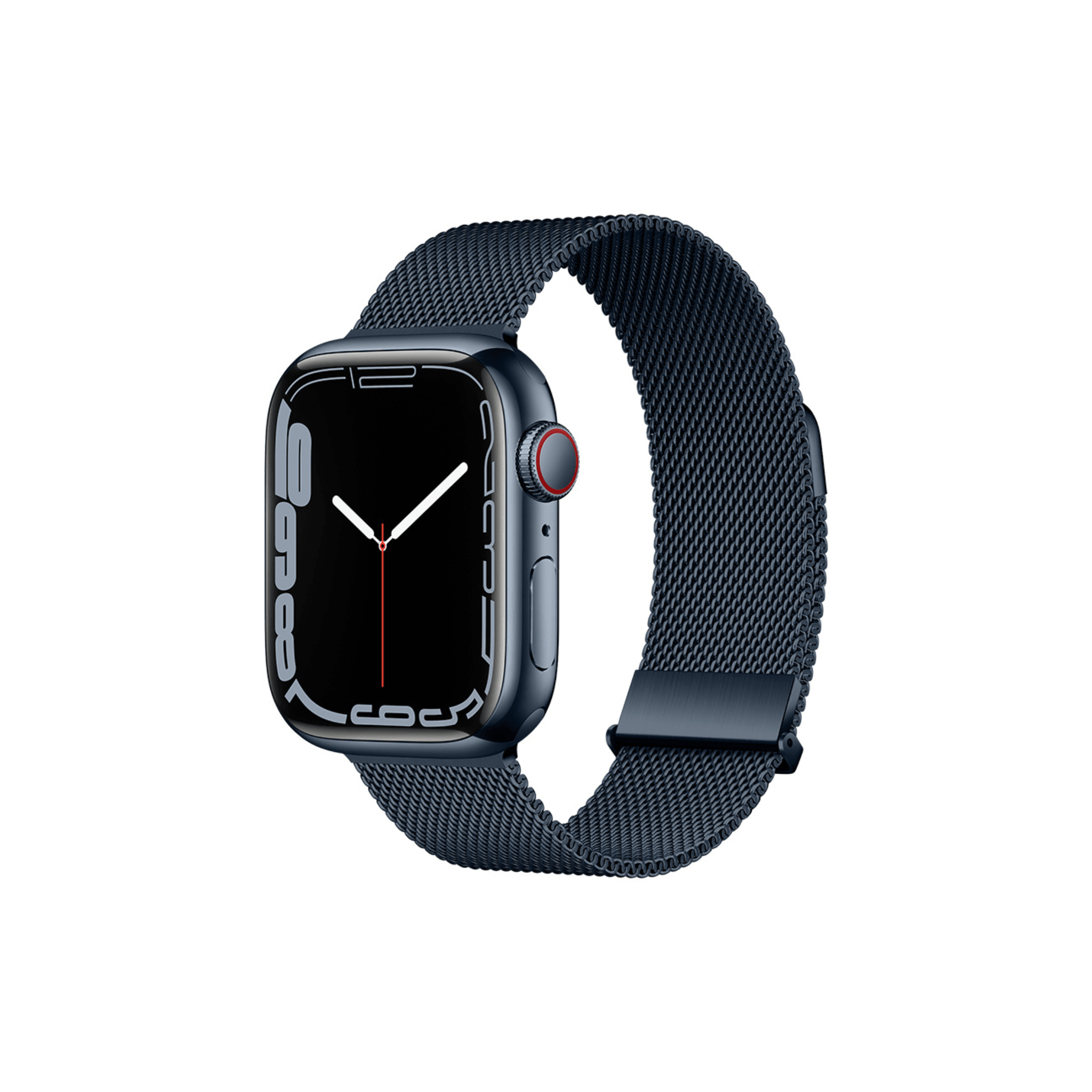 Milanaise Armband in Mitternachtsblau – tiefblaues Edelstahlgeflecht für deine Apple Watch